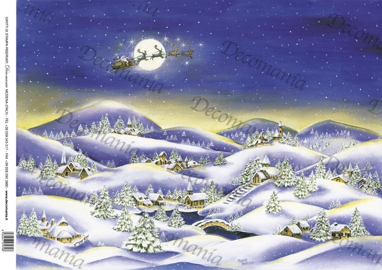 Sfondi Paesaggi Invernali Natalizi.5092 Paesaggio Natalizio Carte E Fantasia Di Giulia Raimondo