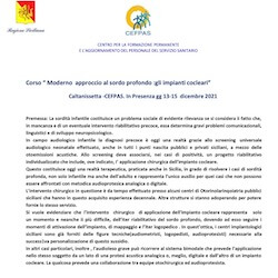 Impianti cocleari CEFPAS - Caltanissetta